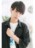 サイドパートショートの重めスタイル