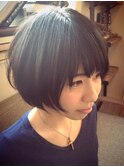 黒髪ショートボブ