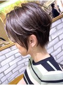 大人かわいい耳掛け小顔ショートボブ　20代30代40代　銀座