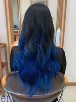 ノブヘアーデザイン 伊勢佐木町店(NOB hairdesign) 〈NOB伊勢佐木町店〉ブルージュグラデーションカラーブラック