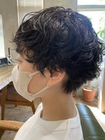 マハナ(Mahana by hair)&nbsp;20代30代40代ボブパーマ前上がりショートボブ大人ウルフパーマ