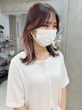 ヴェイン 渋谷(vain) イヤリングカラー×セミディ