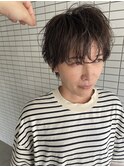 カーリーハンサムショート