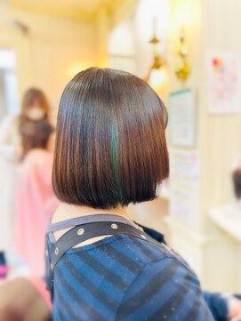 美容室 ティンカーベル ボブヘア