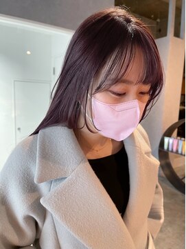 イトシテ シルクストレート×ピンクパープルカラー【本多身和子】