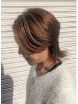 リレーションメンズヘアー(RELATION MEN'S HAIR) ミディアムウルフ×センターパート