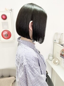 バブ バイネオリーブ(Bab by neolive) パツッと大人ボブ☆暗髪　切りっぱなし