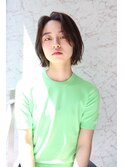 大人可愛い30代40代50ショートボブショート丸みショート