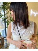 【kiji】切りっぱなしミディアム×アッシュグレージュ。＃久屋