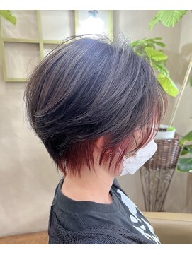 ヘアカフェ コトノハ(hair cafe Kotonoha) 【コトノハ】インナーカラーフェイスフレーミング細目艶ピンク