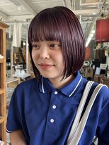 ユイマァル 倉敷店(YUIMARL)&nbsp;ちゅるんボブ×バーガンディー