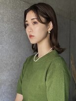 アンサー(answer)&nbsp;外ハネロブ×オリーブベージュ