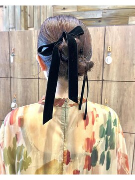 ラック 辻堂(LUCK) 【黒田】リボンアレンジ