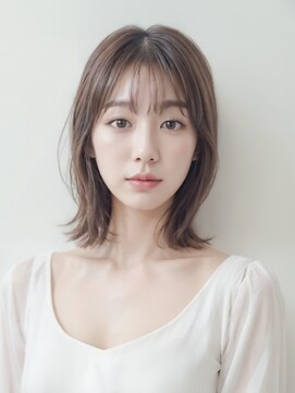 ステージ デコオリジン(stage deco origin) 外ハネくびれミディ/ショコラブラウン