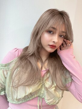 ホォレ 豊中店(fore) オリーブベージュショートミニボブグレージュブリーチレイヤー