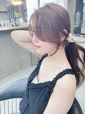 韓国顔周りレイヤーカット/前髪/髪質改善黒髪[銀座]