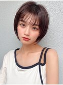 ☆斜めバンググレージュフェミニンロングメルティーカラー