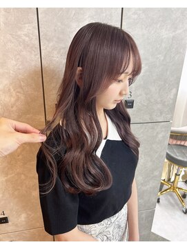 ガルボヘアー 名古屋栄店(garbo hair) 学生ロングプルエクステ艶カラーブラウンレイヤー
