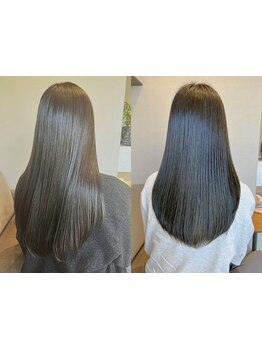 根本的な髪質やダメージにしっかりとアプローチ◎【髪質改善 ハホニコ 酸熱トリートメント \10890】