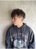 ダブルカラー×ホワイトグレージュ