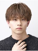 韓国シャドウパーマワックスなしフェザーパーマ刈り上げショート
