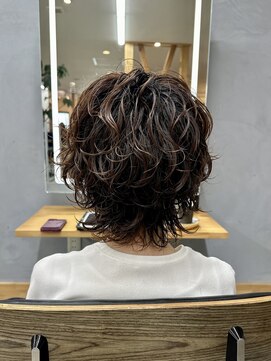 オアシス(oasis) 【oasisオグ】大人女子マッシュウルフゆるウェーブカールパーマ