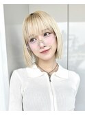 切りっぱなしボブタッセルボブレイヤーボブハイトーンボブ