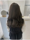  黒髪クラゲヘアーオリーブグレー小顔ココアベージュ[用賀]