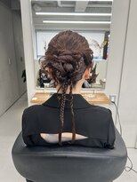 バルベストーキョーサウス(BARBES TOKYO SOUTH)&nbsp;アップヘアのオリジナルアレンジ【清板】