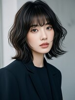 エイチ ウルフカット 大阪梅田(811)&nbsp;タッセルボブウルフボブマッシュウルフミディアムヘアカラー