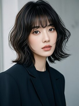 エイチ ウルフカット 大阪梅田(811) タッセルボブウルフボブマッシュウルフミディアムヘアカラー