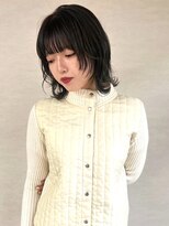 トナリ(tonari)&nbsp;グリーン 暗髪 アッシュブラック ボブ ウルフ【鹿児島中央駅】