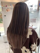 ルルバイアズール 草加店(LULU by azule)&nbsp;ハイライト，ミルクティーベージュ，裾カラー【草加】