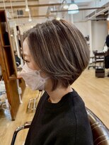 ブリッツ レボ(BLITZ-REVO)&nbsp;着物ヘア/ダークアッシュ/ミディアムレイヤーカット/柏駅