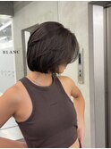ミディアムレイヤーカットボブ