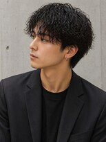 ソウル 福山駅前店(SOUL.) メンズショート ウェットパーマ サイドスタイル