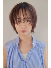 アデプト 金町店(adept) 透け感シースルーバング×ナチュラルショート