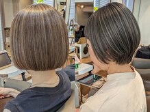 ヘアスタジオルース(HAIR STUDIO LUZ)の雰囲気（白髪ぼかしハイライトは繊細さが命！白髪に合わせmm単位で施術。）