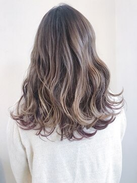 フィエスタ(Fiesta) グラデーションインナーカラー/暖色系カラー×モーブカラー