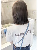 ネオリーブカフ 鶴ヶ峰店(Neolive caff)&nbsp;切りっぱなしボブ×さりげなハイライト×ピスタチオベージュ