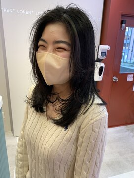 ローレンジウ(LOREN JU) 名駅/名古屋駅/学割U24/レイヤーカット/オージュア/ダブルカラー