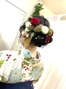 ロカット サロン(Roquat Salon) 卒業式シニヨン袴アレンジ【ヘアセット/立川/立川南/国分寺】