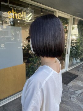 シェル 吉祥寺(shell) 大人かわいい_切りっぱなしボブ