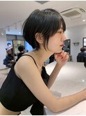 黒髪でもショートヘア/大人可愛いショートヘア/ショートボブ