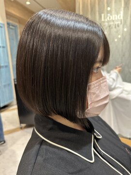 ロンド ストラーダ 心斎橋(Lond strada) シルキーベージュ×グレージュカラー【髪質改善/縮毛矯正】