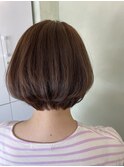 甘めショートボブ×マットブラウン☆ニュアンスカラー