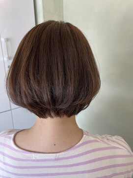 ジェムバイアルテフィーチェ(gem by artefice) 甘めショートボブ×マットブラウン☆ニュアンスカラー