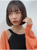 20代30代40代丸みショートボブマッシュ前下がりレイヤー