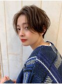 大人可愛い20代30代40代ナチュラルショートボブ前下がり