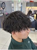 波巻きパーマ